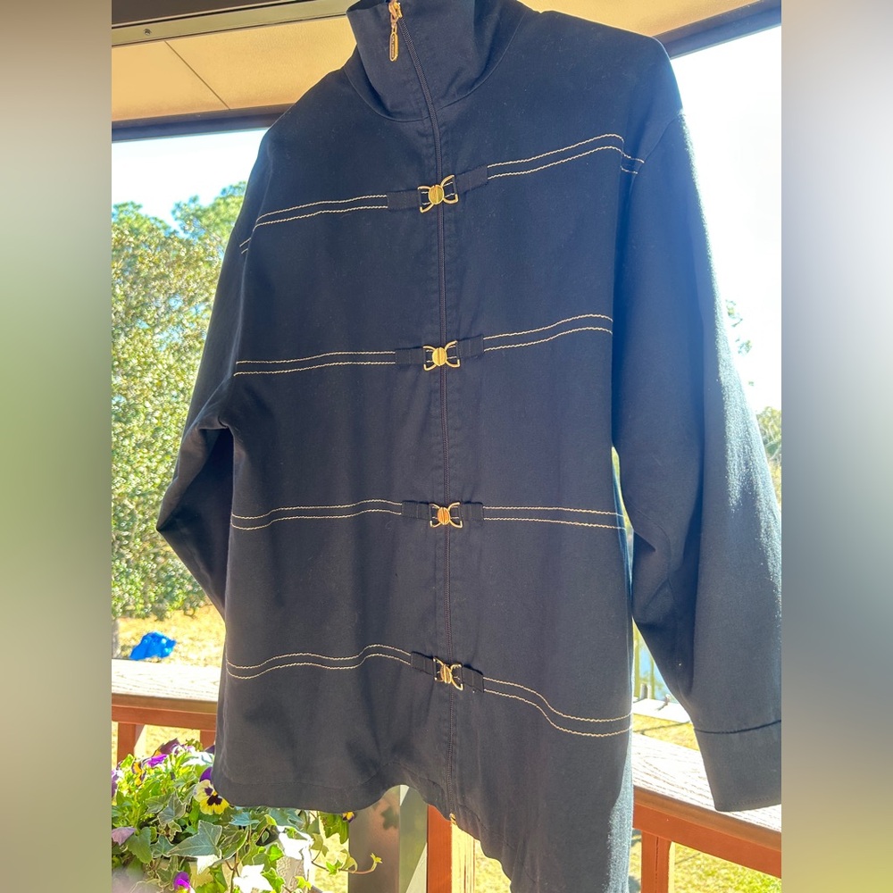 St John Sport by Marie Gray Nautical Style Woman’s Jacket Size Small